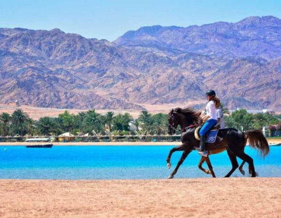 ADVENTURE SAFARI BY HORSE IN DAHAB AT LAGOON BEACH